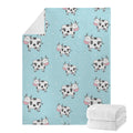 Doodle Cow Pattern Print Blanket