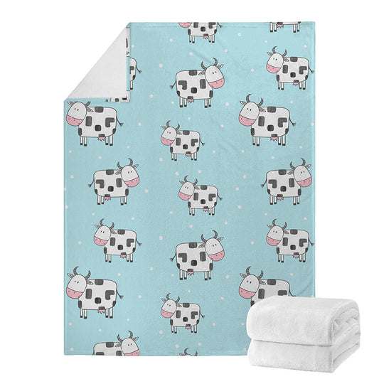 Doodle Cow Pattern Print Blanket