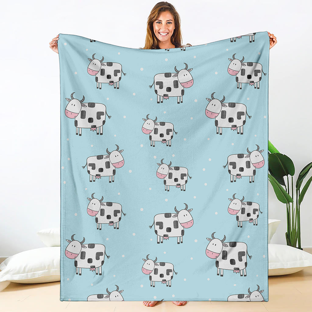 Doodle Cow Pattern Print Blanket