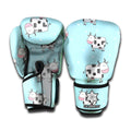 Doodle Cow Pattern Print Boxing Gloves
