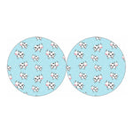 Doodle Cow Pattern Print Car Coasters