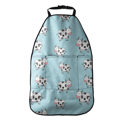 Doodle Cow Pattern Print Car Seat Organizers