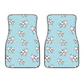 Doodle Cow Pattern Print Front Car Floor Mats