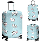 Doodle Cow Pattern Print Luggage Cover GearFrost