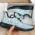 Doodle Cow Pattern Print Mesh Knit Shoes
