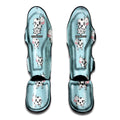 Doodle Cow Pattern Print Muay Thai Shin Guards