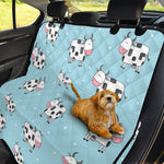 Doodle Cow Pattern Print Pet Car Back Seat Cover
