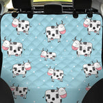 Doodle Cow Pattern Print Pet Car Back Seat Cover