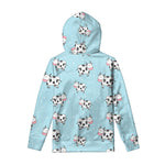 Doodle Cow Pattern Print Pullover Hoodie