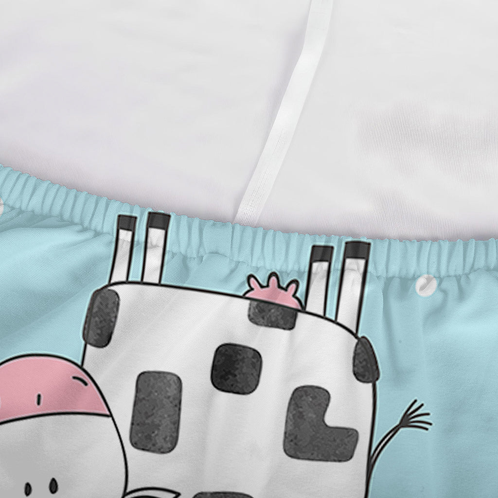 Doodle Cow Pattern Print Sofa Cover