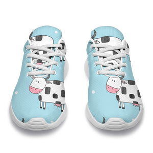 Doodle Cow Pattern Print Sport Shoes GearFrost