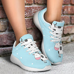 Doodle Cow Pattern Print Sport Shoes GearFrost