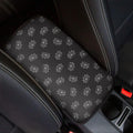 Doodle Crown Pattern Print Car Center Console Cover