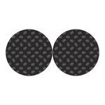 Doodle Crown Pattern Print Car Coasters