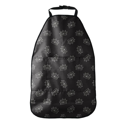 Doodle Crown Pattern Print Car Seat Organizers