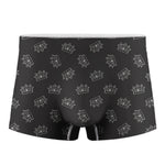 Doodle Crown Pattern Print Men's Boxer Briefs