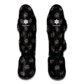 Doodle Crown Pattern Print Muay Thai Shin Guards