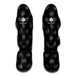 Doodle Crown Pattern Print Muay Thai Shin Guard