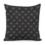 Doodle Crown Pattern Print Pillow Cover