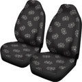 Doodle Crown Pattern Print Universal Fit Car Seat Covers