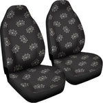 Doodle Crown Pattern Print Universal Fit Car Seat Covers