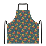 Doodle French Fries Pattern Print Apron