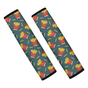 Doodle French Fries Pattern Print Car Seat Belt Covers