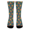 Doodle French Fries Pattern Print Crew Socks