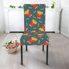 Doodle French Fries Pattern Print Dining Chair Slipcover