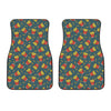 Doodle French Fries Pattern Print Front Car Floor Mats