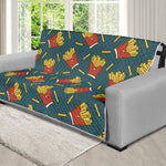 Doodle French Fries Pattern Print Futon Protector