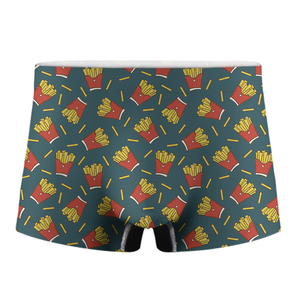 Doodle French Fries Pattern Print Men's Boxer Briefs