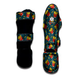 Doodle French Fries Pattern Print Muay Thai Shin Guard