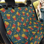 Doodle French Fries Pattern Print Pet Car Back Seat Cover