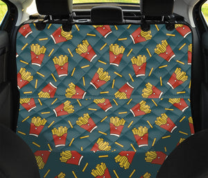 Doodle French Fries Pattern Print Pet Car Back Seat Cover