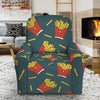 Doodle French Fries Pattern Print Recliner Slipcover