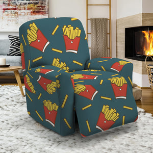 Doodle French Fries Pattern Print Recliner Slipcover