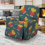 Doodle French Fries Pattern Print Recliner Slipcover