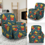 Doodle French Fries Pattern Print Recliner Slipcover