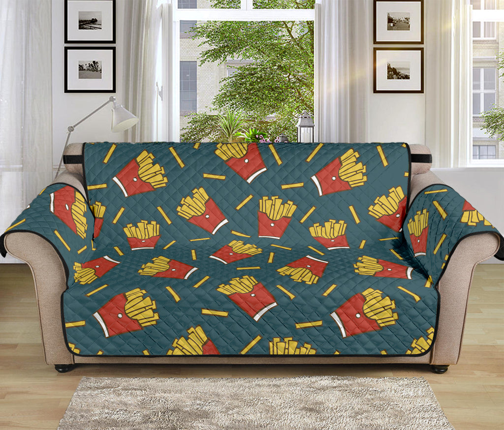 Doodle French Fries Pattern Print Sofa Protector