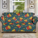 Doodle French Fries Pattern Print Sofa Protector