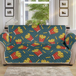 Doodle French Fries Pattern Print Sofa Protector