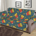 Doodle French Fries Pattern Print Sofa Protector