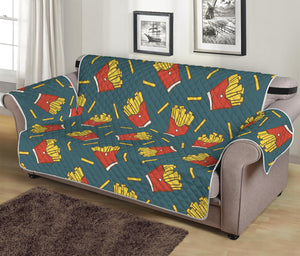 Doodle French Fries Pattern Print Sofa Protector