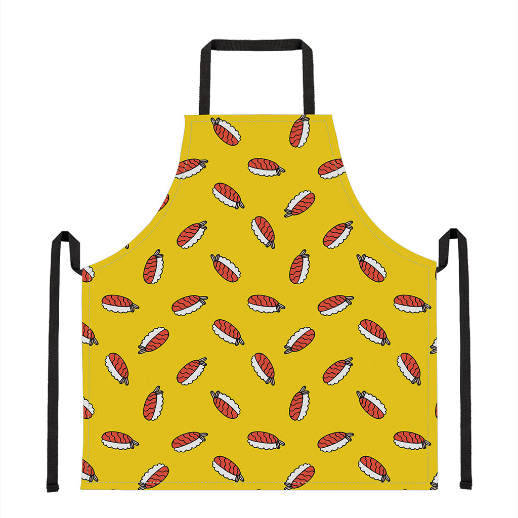 Doodle Japanese Sushi Pattern Print Apron