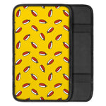 Doodle Japanese Sushi Pattern Print Car Center Console Cover