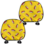 Doodle Japanese Sushi Pattern Print Car Headrest Covers