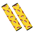 Doodle Japanese Sushi Pattern Print Car Seat Belt Covers