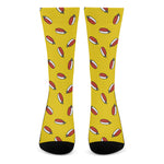 Doodle Japanese Sushi Pattern Print Crew Socks