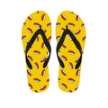 Doodle Japanese Sushi Pattern Print Flip Flops